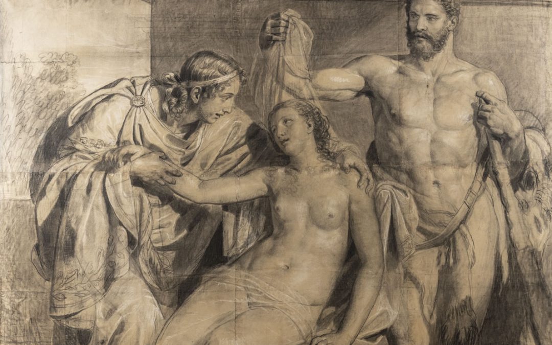 Hercules brings back to Admetus his wife AlcestisENRICO SCURI
